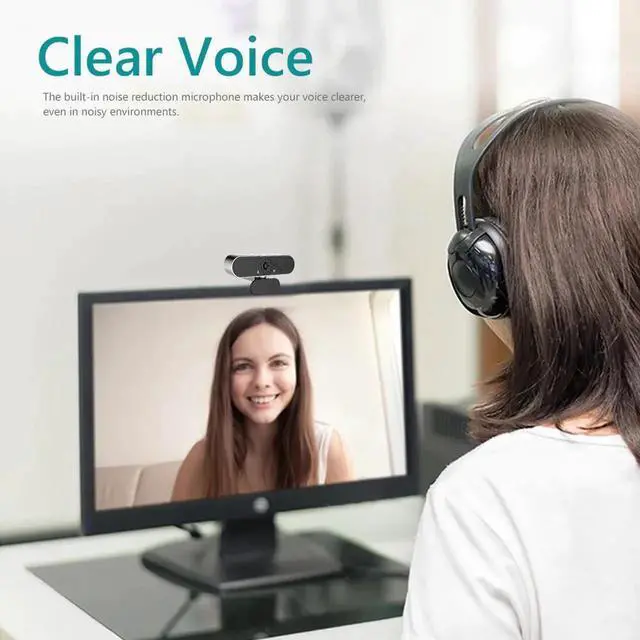 Alt view image 3 of 5 - 1080P Full HD Webcam with HD Microphone USB Driver Web Camera for Live Streaming Video Conference Windows / Android / Linux