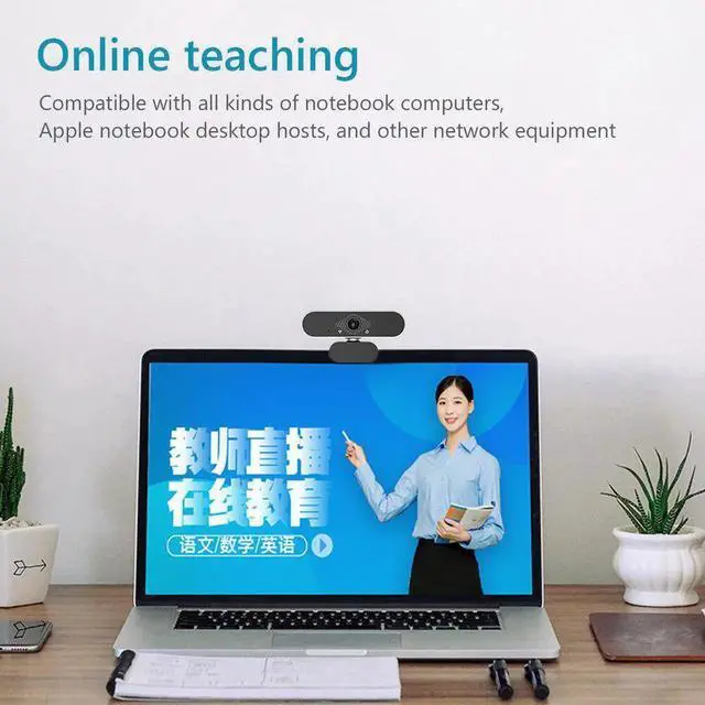 Alt view image 2 of 5 - 1080P Full HD Webcam with HD Microphone USB Driver Web Camera for Live Streaming Video Conference Windows / Android / Linux