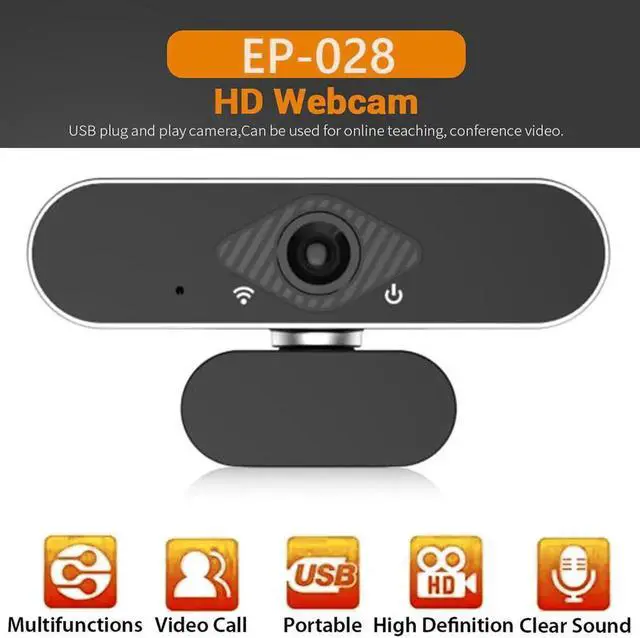 Alt view image 4 of 5 - 1080P Full HD Webcam with HD Microphone USB Driver Web Camera for Live Streaming Video Conference Windows / Android / Linux