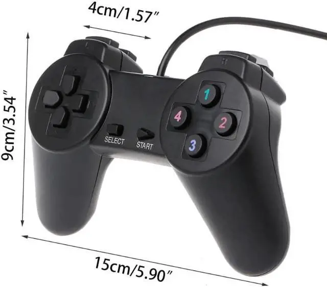 Alt view image 5 of 5 - 2.0 Wired Multimedia Gamepad Gaming Joystick Joypad Wired Game Controller For Laptop Computer PC