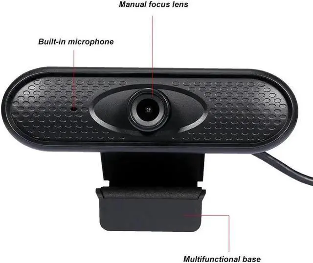 Alt view image 2 of 5 - 1080P HD Webcam 2MP USB Web Cam Computer Camera Web Camera For Computer PC With Microphone Webcam For Home Office