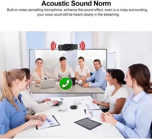 Alt view image 5 of 5 - Genuine Webcam 1080P Web Camera Digital HD Web Cam With Built-in Microphone 1920 X 1080p Webcam Video For Laptop