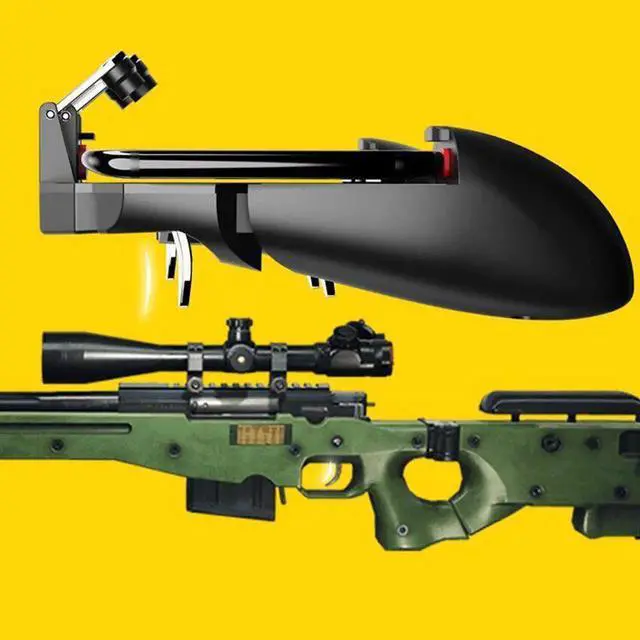 Alt view image 4 of 5 - in One Mobile Gaming Game Pad Fortnit Fire PUGB PUBG Mobile Game Controller PUBG Gamepad Joystick Metal L1 R1 Trigger