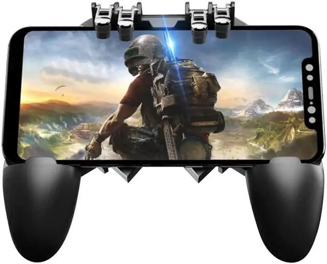 Alt view image 3 of 5 - in One Mobile Gaming Game Pad Fortnit Fire PUGB PUBG Mobile Game Controller PUBG Gamepad Joystick Metal L1 R1 Trigger
