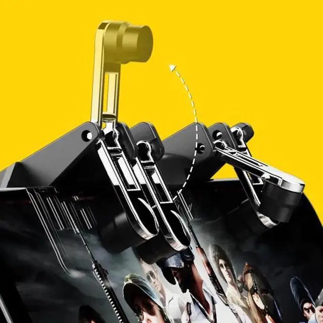 Alt view image 2 of 5 - in One Mobile Gaming Game Pad Fortnit Fire PUGB PUBG Mobile Game Controller PUBG Gamepad Joystick Metal L1 R1 Trigger