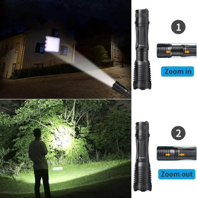 Alt view image 5 of 5 - led flashlight Waterproof Torch T6&UV LED Multi-function flash light use 18650 battery portable Urine Stains tactical light