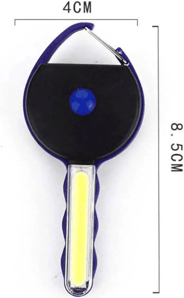 Alt view image 3 of 5 - LED Keychain Mini Flashlight 3 Modes Portable Torch Light Waterproof Outdoor Emergency Lamp With Hook Hanging UV Flashlight