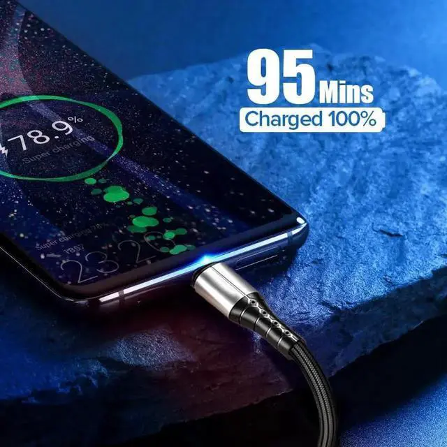 Alt view image 5 of 5 - USB Type C Charger Cable for Redmi note 8 Quick Charge 3.0 USB C Fast Charging Cable USB Type-C Wire For