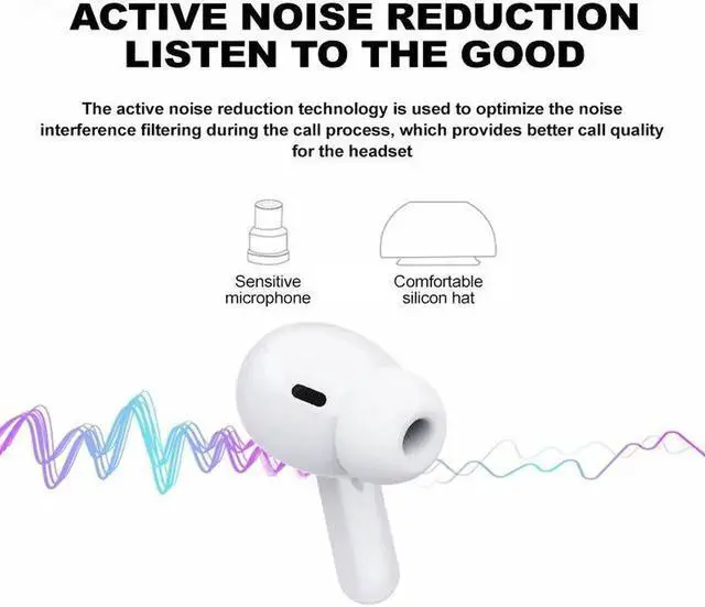 Alt view image 3 of 5 - 3 Wireless Bluetooth Earphones TWS Headphones HIFI Sound Headset In ear Stereo Earbuds Noise Cancel Gaming Headphone