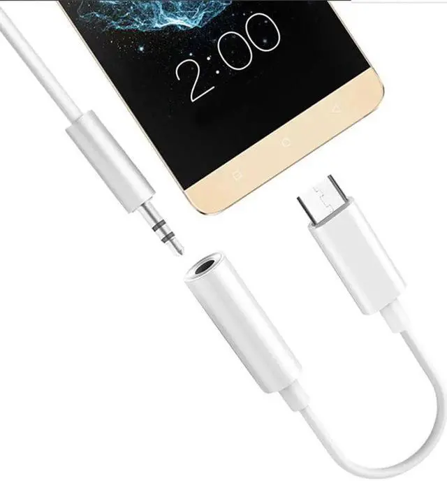 Alt view image 2 of 5 - USB C To 3.5mm Earphone Cable Adapter 3.5mm Headphones Jack Adapter Audio Cable For Mole Phone