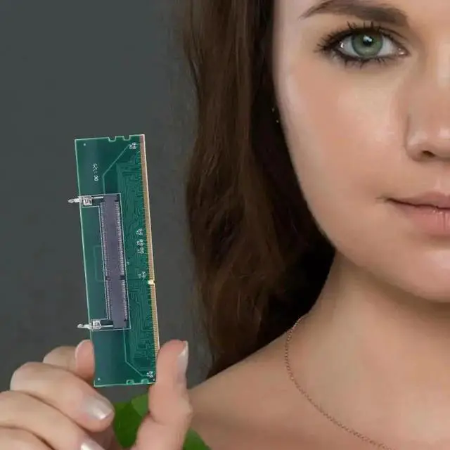 Alt view image 2 of 5 - Notebook Memory to Desktop Memory Connector Adapter Card 200 Pin SO-DIMM to Desktop 240 Pin DIMM Adapter