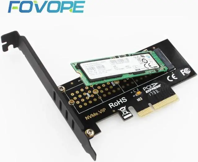 Alt view image 5 of 5 - On Cards PCIE to M2/M.2 Adapter/PCI Express M.2 SSD PCIE Adapter M.2 NVME/M2 PCIE Adapter Computer Expansion Cards M2