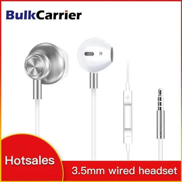 Main image of Earphones Stereo 3.5mm Earbuds In-Ear Music Headset With Mic Volume control super clear ear buds For Cell Phone MP3 Gaming