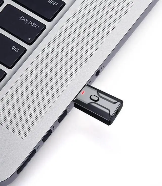 Alt view image 5 of 5 - Audio Adapter Bluetooth 5.0 Audio Transmitter Receiver USB Adapter Bluetooth USB Adapter For TV PC Car AUX Speaker