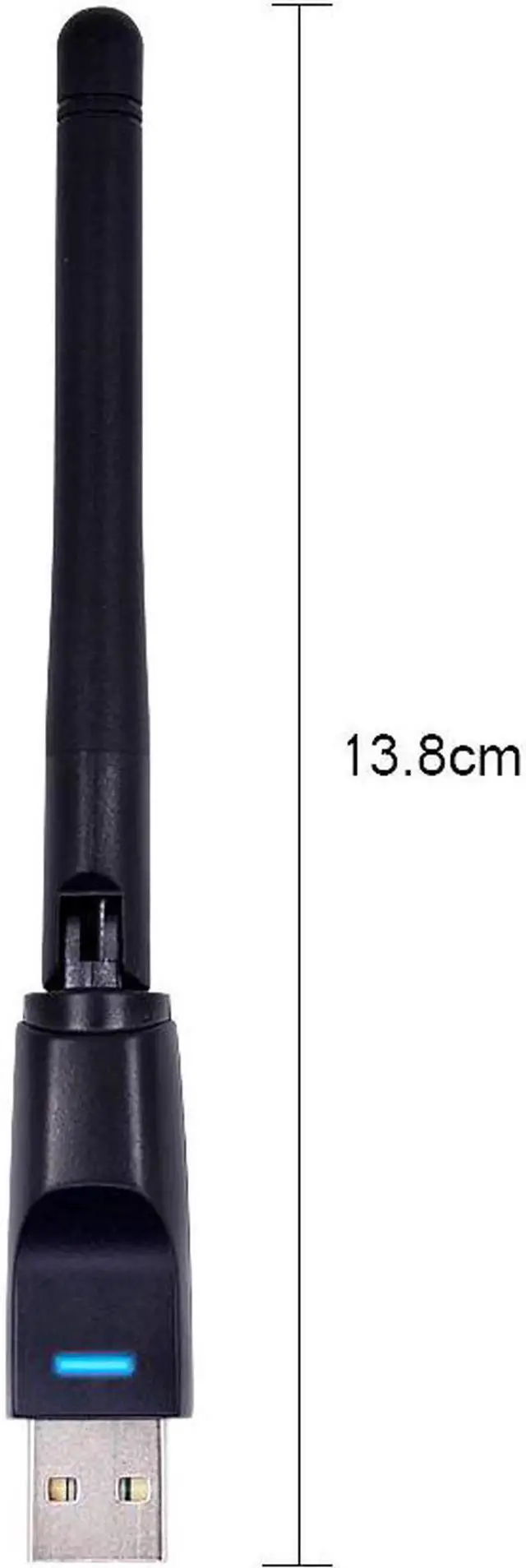 Alt view image 2 of 5 - 150Mbps USB WiFi Adapter 150M Mini Wireless Network Card LAN Wi-Fi Receiver Wi Fi Antenna 802.11 b/g/n for Desktop Laptop