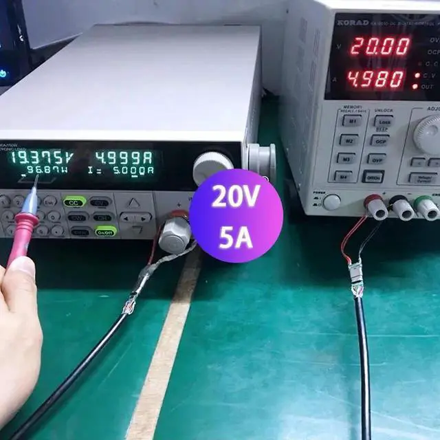 Alt view image 5 of 5 - 10Gbps Cable 5A 100W PD Charge USB3.1 Gen2 Video Cable USB Type C Male to Male for Thunderbolt 3 MacBook Pro XPS