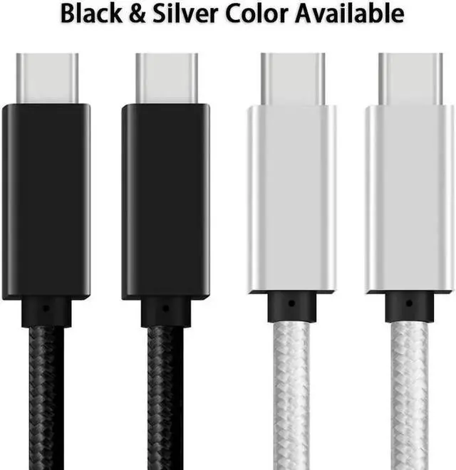 Alt view image 4 of 5 - 10Gbps Cable 5A 100W PD Charge USB3.1 Gen2 Video Cable USB Type C Male to Male for Thunderbolt 3 MacBook Pro XPS