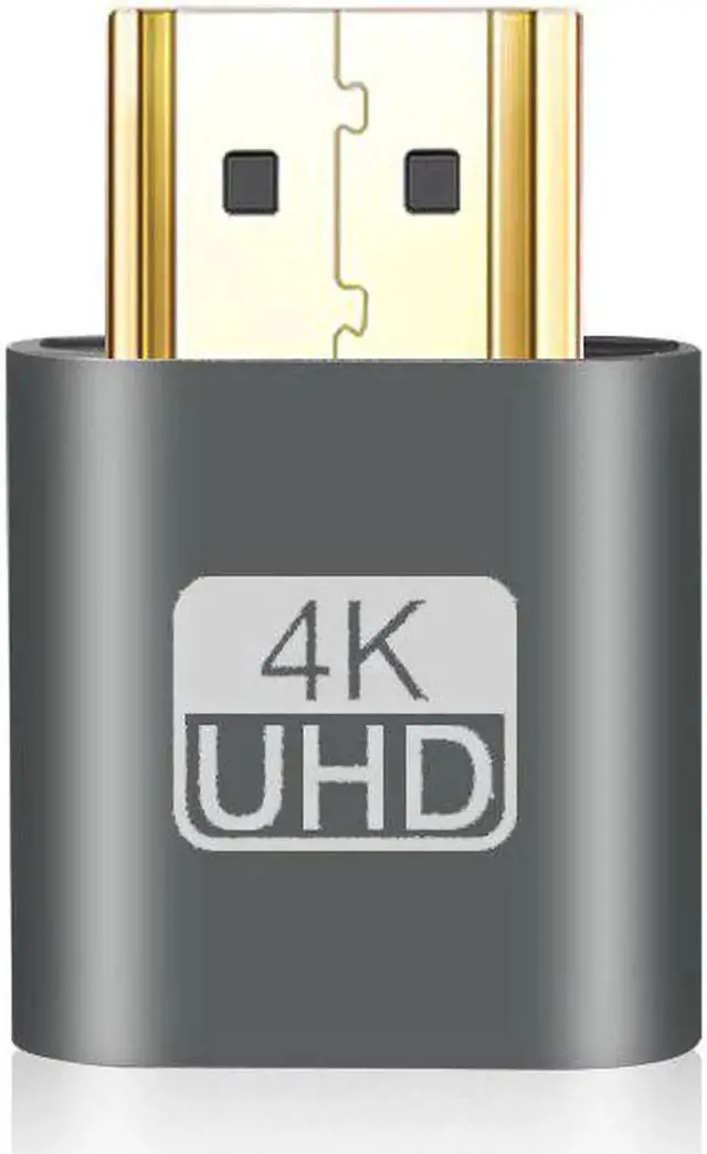 Alt view image 2 of 5 - HDMI 1.4 DDC EDID Dummy Plug VGA Adapter Virtual Display Adapter Headless Ghost Display Emulator Video card Lock plate