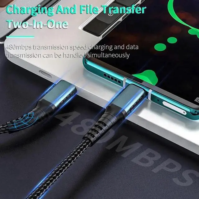 Alt view image 3 of 5 - Type C To Micro Usb Cable Fast Charging For 1M Mole Phone Charging Cable QC3.0 Charger Cord