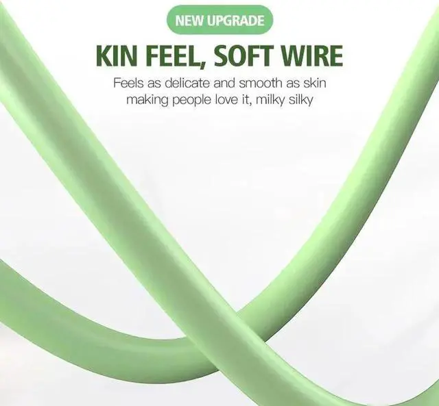 Alt view image 4 of 5 - Charging Type C Cable 5A USB C Liquid Soft Silicone Cord For 2M Mole Phone USB-C Charger Wire