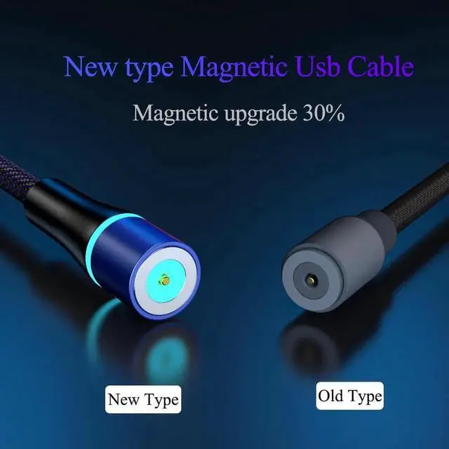 Alt view image 3 of 5 - 2M Magnetic Charging Cable Type C Magnet Charger Micro USB Cable Cord