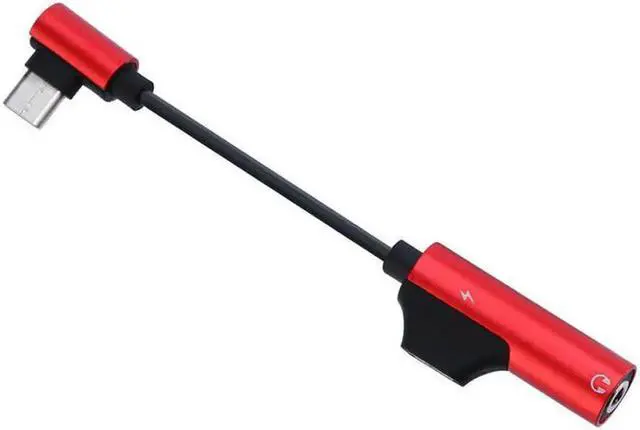 Alt view image 2 of 5 - 2 In 1 Usb-C To 3.5mm Aux Audio Cable Earphone Jack Adapter USB-C Charger Cable For For Leeco Le Max 2 Xioami