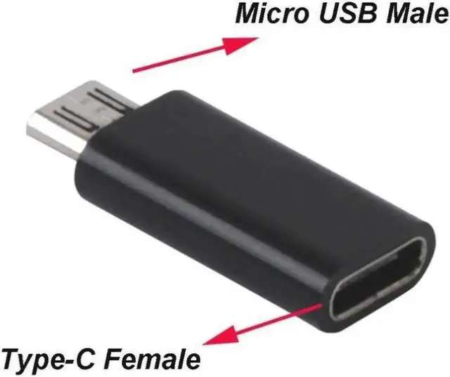 Alt view image 5 of 5 - 2pcs Original Type-C USB Adapter Micro USB Male to USB 3.1 Type C Typec Female Cable Convertor Connector Fast Sync