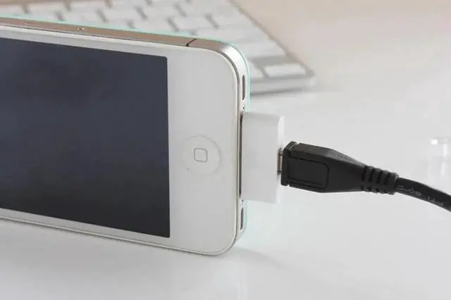 Alt view image 4 of 4 - 2pcs Micro USB Charger Adapter USB Cable Head For 4 4s ipad 1 2 3 ipod itouch Change Cable for Android to for iPhone