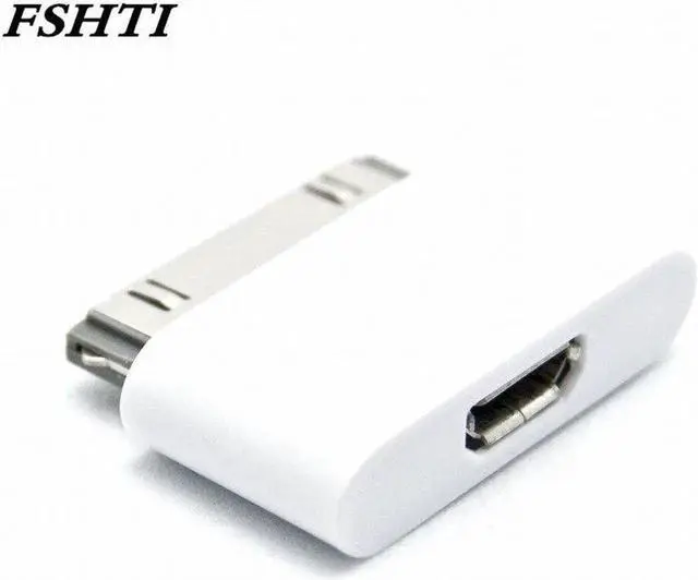 Main image of 2pcs Micro USB Charger Adapter USB Cable Head For 4 4s ipad 1 2 3 ipod itouch Change Cable for Android to for iPhone