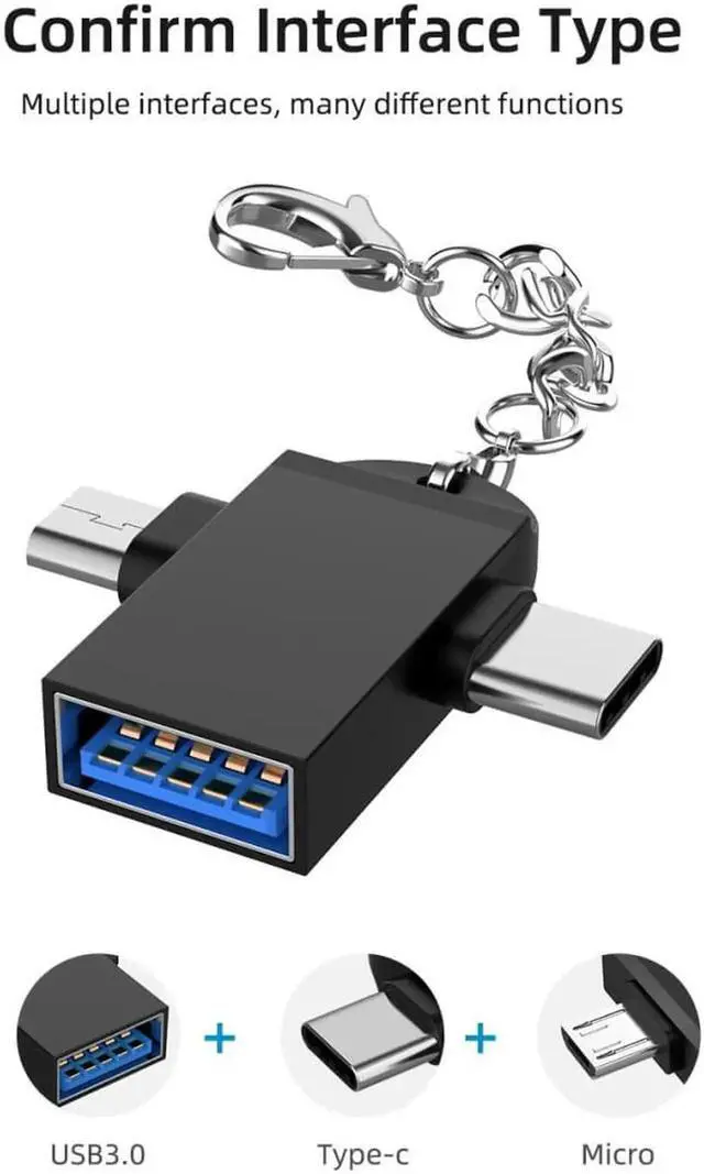 Alt view image 2 of 5 - USB To Type C Type-C 2-in-1 OTG Adapter For Android Phone Cable for Sumsang USB 3.0 To usb Usbc Adapter