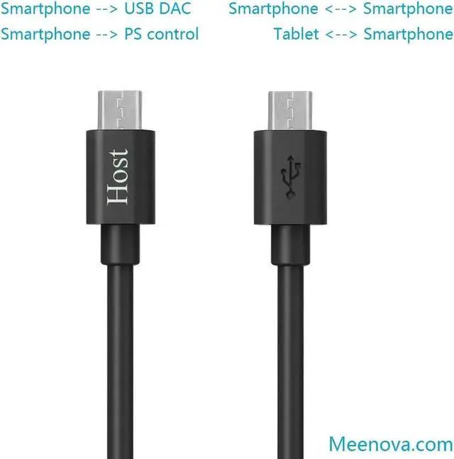 Main image of Molity Cable: For MicroUSB-to-MicroUSB OTG, USB DAC Cable for HA2, HiFi, Pha3, Chord Hugo Mojo,