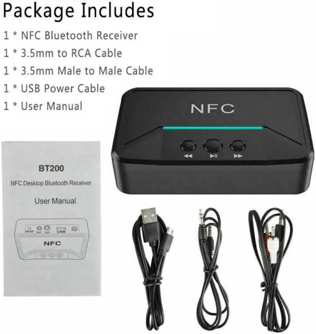 Alt view image 3 of 5 - 1PC Newest Wireless NFC Bluetooth 5.0 Receiver APTX HD DAC Wireless Digital Audio Adapter Low Latency SPDIF Coaxial RCA Output