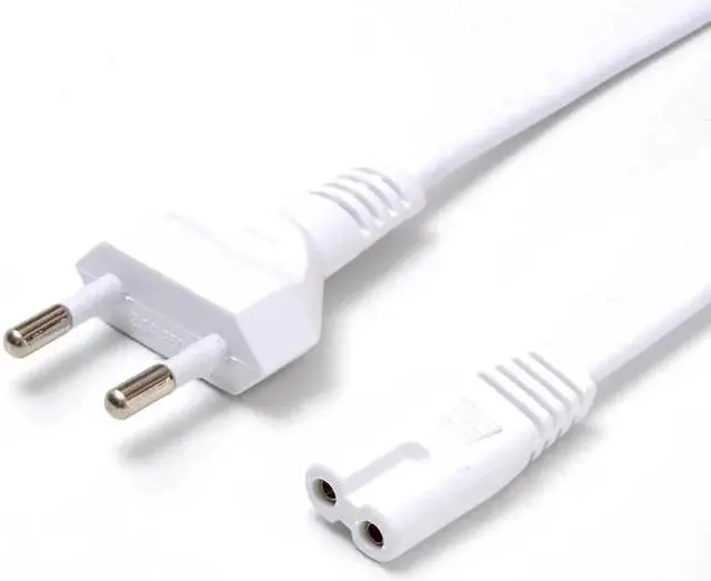 Alt view image 5 of 5 - 1.5M 2 Pin Prong US EU to C7 Extension Cable Power Supply Cord America European Figure 8 Power Cable For PS4 Laptop Lighting