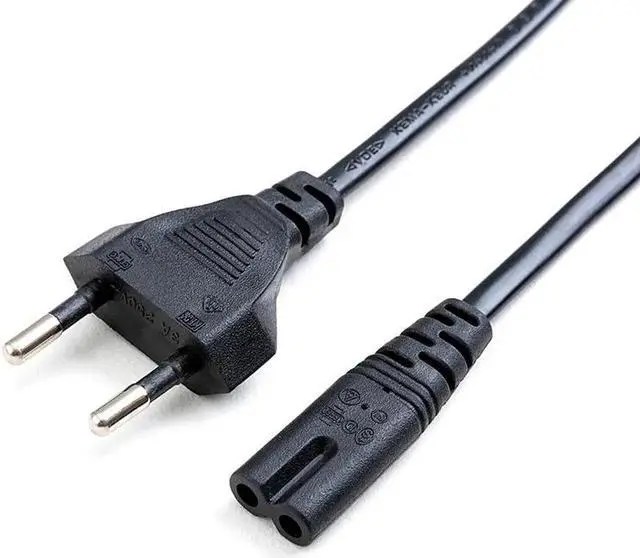 Alt view image 3 of 5 - 1.5M 2 Pin Prong US EU to C7 Extension Cable Power Supply Cord America European Figure 8 Power Cable For PS4 Laptop Lighting