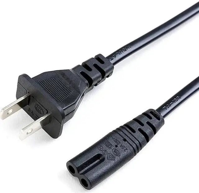 Alt view image 4 of 5 - 1.5M 2 Pin Prong US EU to C7 Extension Cable Power Supply Cord America European Figure 8 Power Cable For PS4 Laptop Lighting