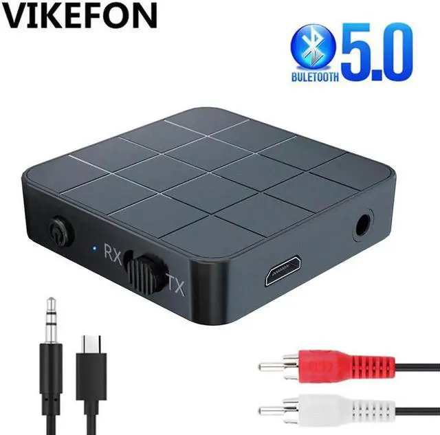 Main image of Bluetooth 5.0 Receiver and Transmitter 2 IN 1 Audio Music Stereo Wireless Adapter With RCA 3.5MM AUX Jack For Car Kit TV MP3