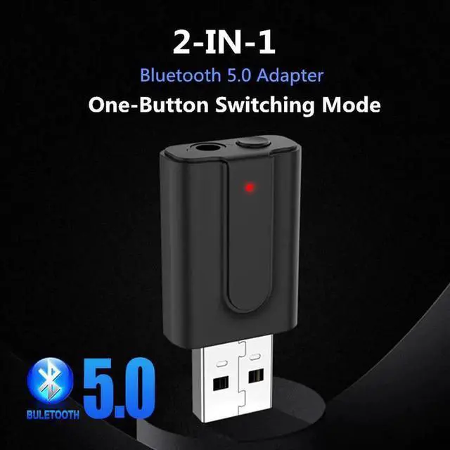 Main image of Bluetooth 5.0 Audio Receiver Transmitter 2In1 RCA 3.5mm AUX Jack Hifi Stereo USB Wireless Adapter For TV PC Car Kit MP3