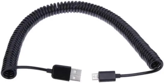 Alt view image 5 of 5 - 25cm- Extend Spiral Coiled USB 2.0 A Male to Micro USB B 5Pin Male Adaptor M to M Spring Cable for computer/Tablet PC/Pad