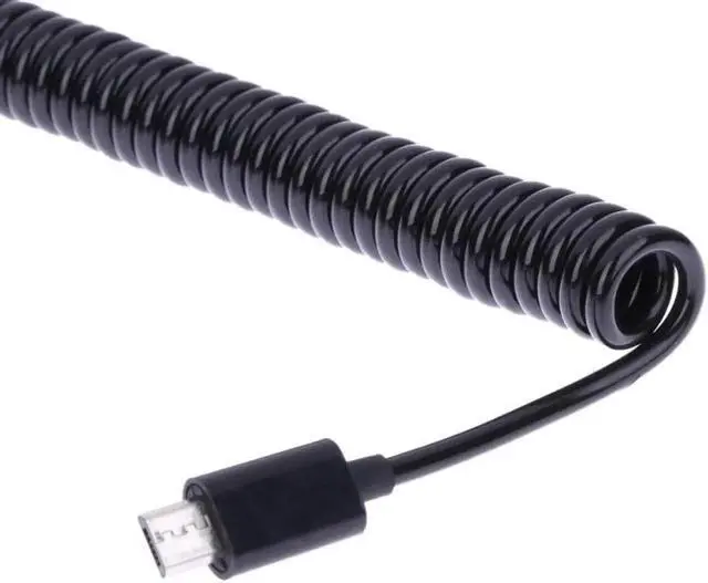 Alt view image 4 of 5 - 25cm- Extend Spiral Coiled USB 2.0 A Male to Micro USB B 5Pin Male Adaptor M to M Spring Cable for computer/Tablet PC/Pad