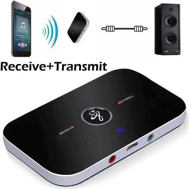 Main image of Bluetooth 5.0 2 IN 1 Transmitter Receiver Wireless Audio Adapter For PC TV Headphone MP3 Car RCA 3.5MM 3.5 AUX Jack Adapters