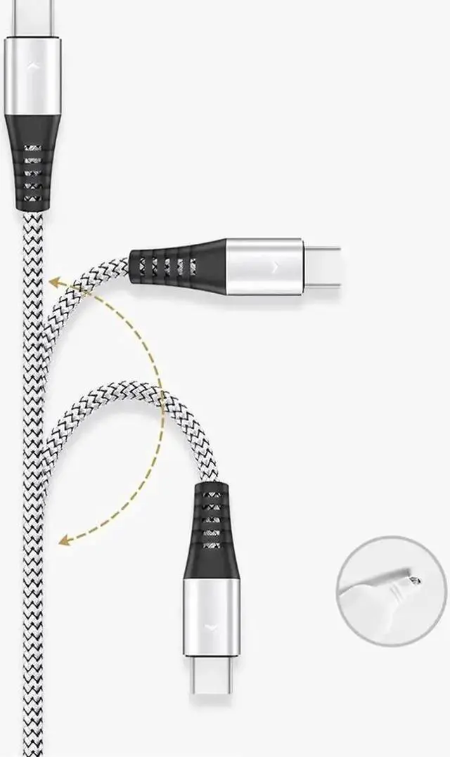 Alt view image 2 of 5 - 2.4A Fast Charging USB Type C Cable for Galaxy S8 S9 Type-C Mole Phone USB C Cable