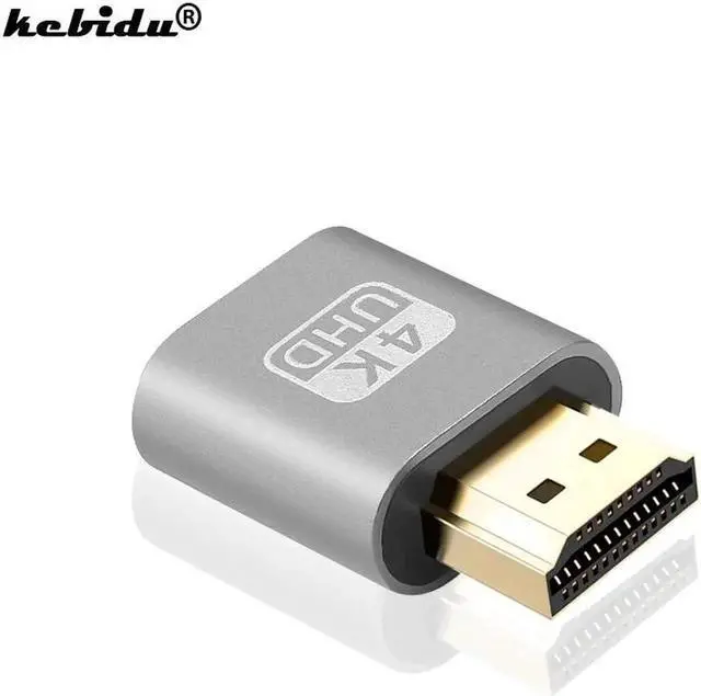 Main image of HDMI 1.4 DDC EDID Dummy Plug VGA Adapter Virtual Display Adapter Headless Ghost Display Emulator Video card Lock plate