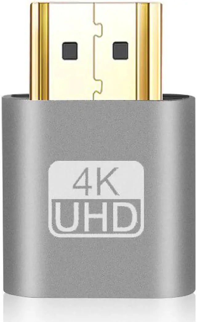Alt view image 5 of 5 - HDMI 1.4 DDC EDID Dummy Plug VGA Adapter Virtual Display Adapter Headless Ghost Display Emulator Video card Lock plate