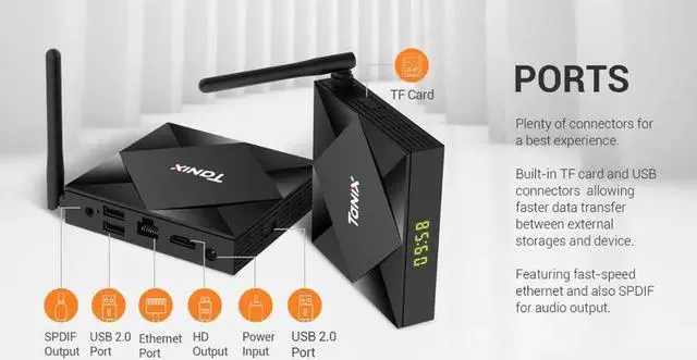 Alt view image 4 of 5 - TX6S android 10 TV Box H616 4g 32g/64g with 2.4g&5g wifi,BT,optional g10 voice air mouse 2g 8g 2.4g wifi no BT 100m lan