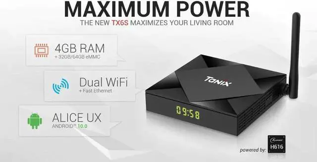 Alt view image 5 of 5 - TX6S android 10 TV Box H616 4g 32g/64g with 2.4g&5g wifi,BT,optional g10 voice air mouse 2g 8g 2.4g wifi no BT 100m lan