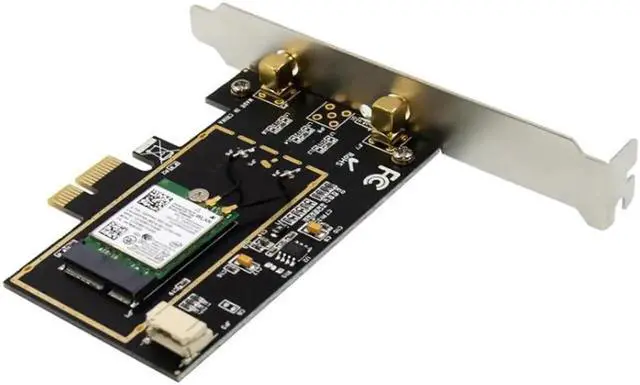 Alt view image 2 of 5 - Dual-Band Wireless-N Adapter 2.4G/5.8G Wi-Fi+Bluetooth 4.0 Wireless Network Card