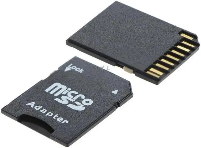 Alt view image 4 of 5 - 10Pcs Micro TransFlash TF To SDHC Memory Card Adapter Converter Black