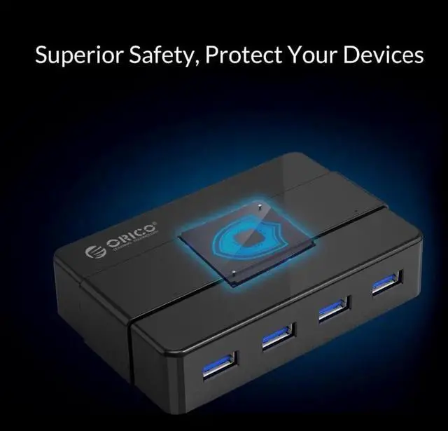 Alt view image 4 of 5 - H4928-U3 4 Port USB3.0 Hub for Windows XP / Vista / 7 / 8 / 10 / Linux / Mac OS