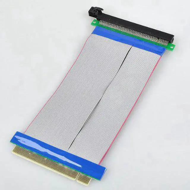 Main image of Hot New PCI Express PCI E 16X Riser Card Ribbon Extender Extension 20cm Cable