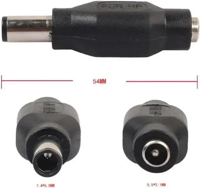 Main image of 7.4x5.0mm Male Plug to 5.5x2.1mm Female Jack DC Power Adapter Converter Adapter for Notebook Laptop PC